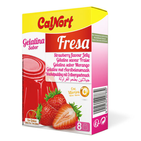 GELATINA SABOR FRESA CALNORT